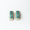 1980s Italian clip-on enamel earrings