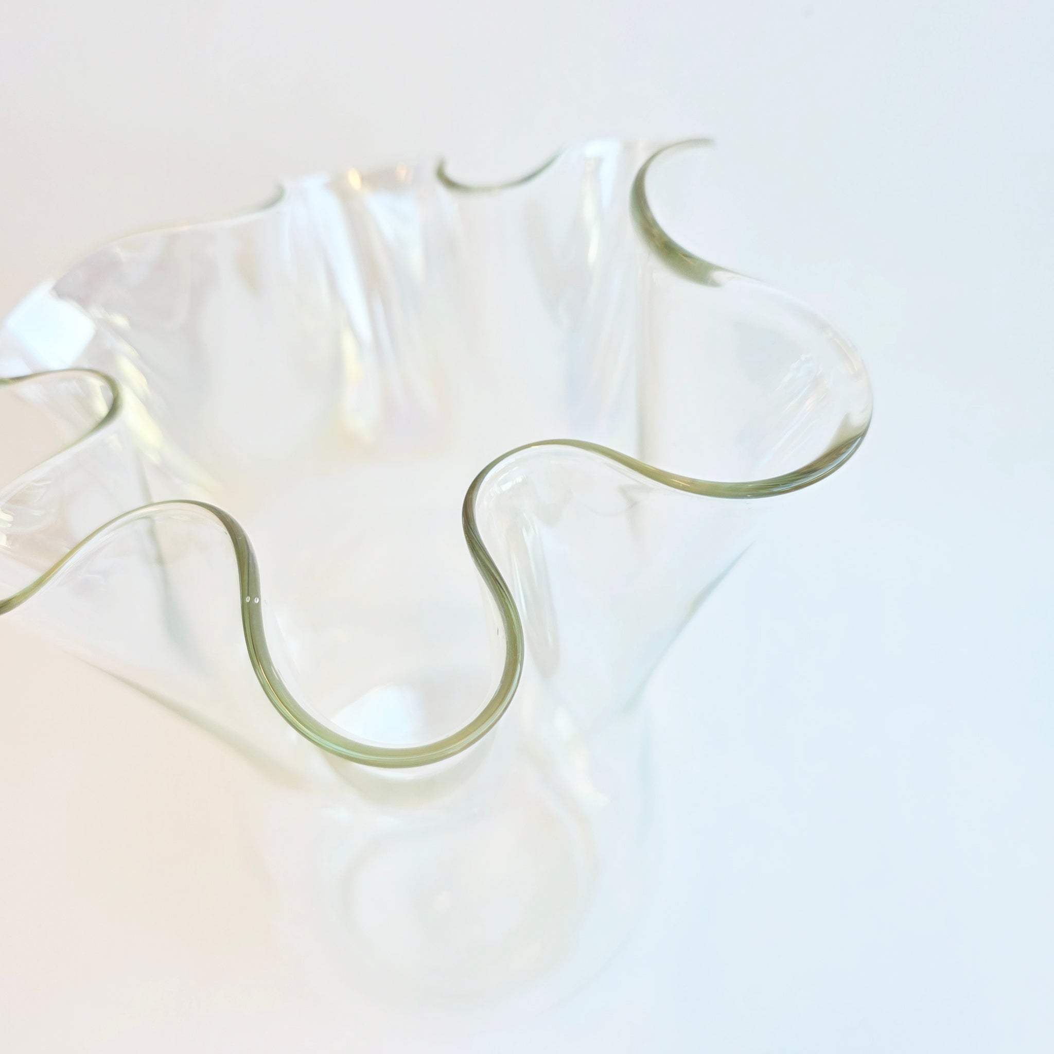 1980s Italian iridescent glass vase