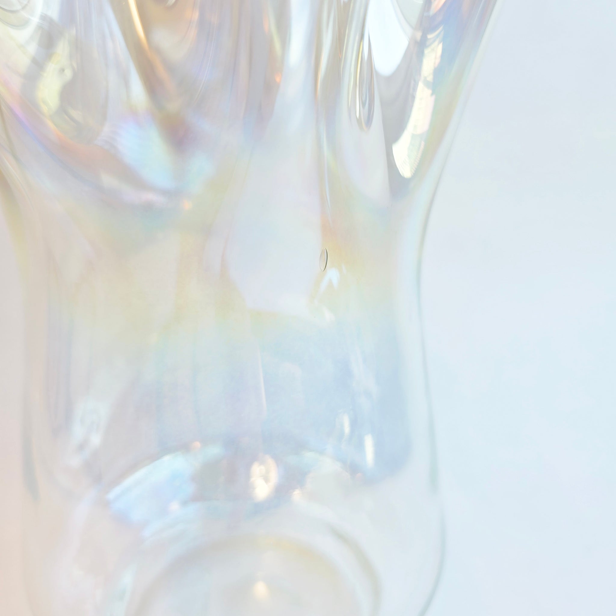 1980s Italian iridescent glass vase