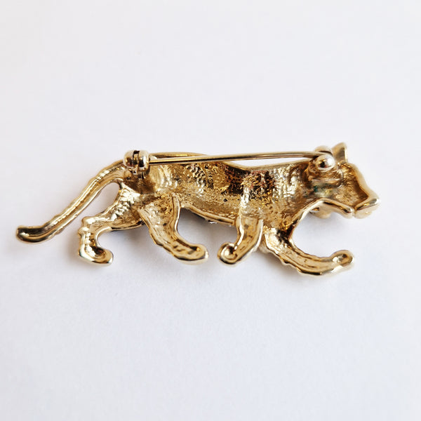 Vintage tiger brooch