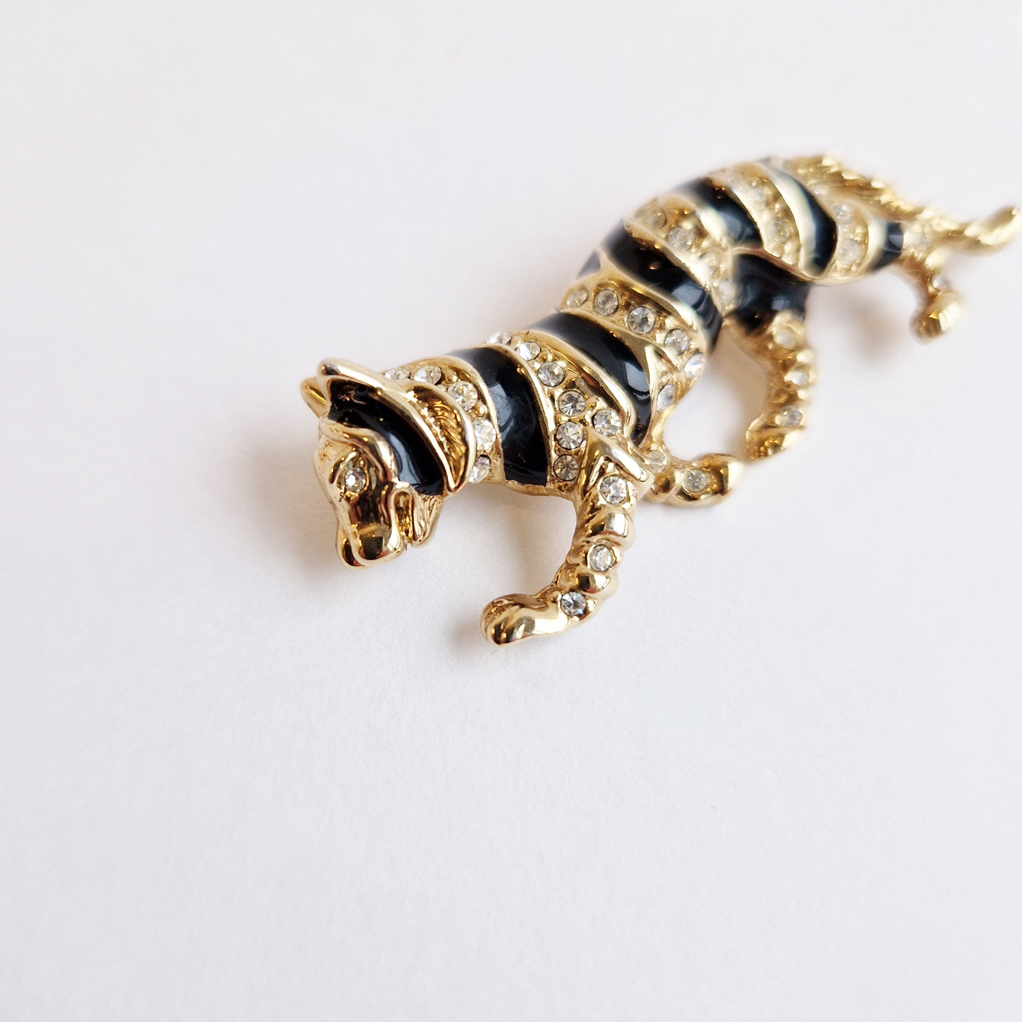Vintage tiger brooch