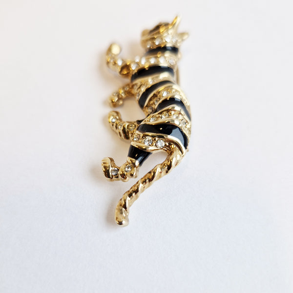 Vintage tiger brooch