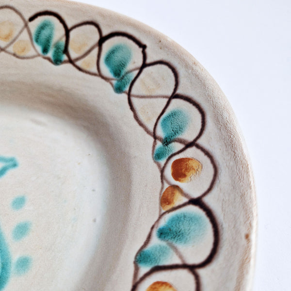 1980s Sicilian oval plate