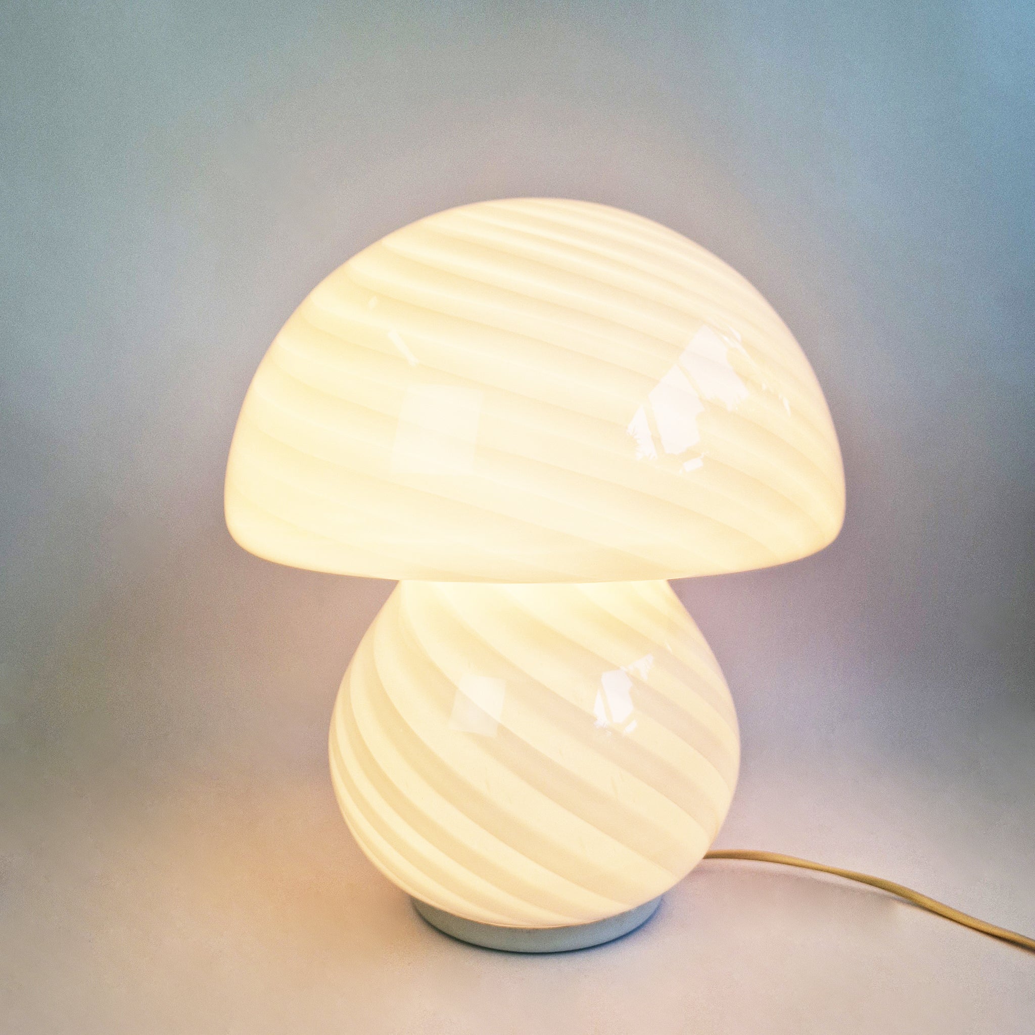 1980s large Murano mushroom table lamp