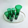 1980s acrylic ice and silver-plated oval tray by Ulderico Cavinato