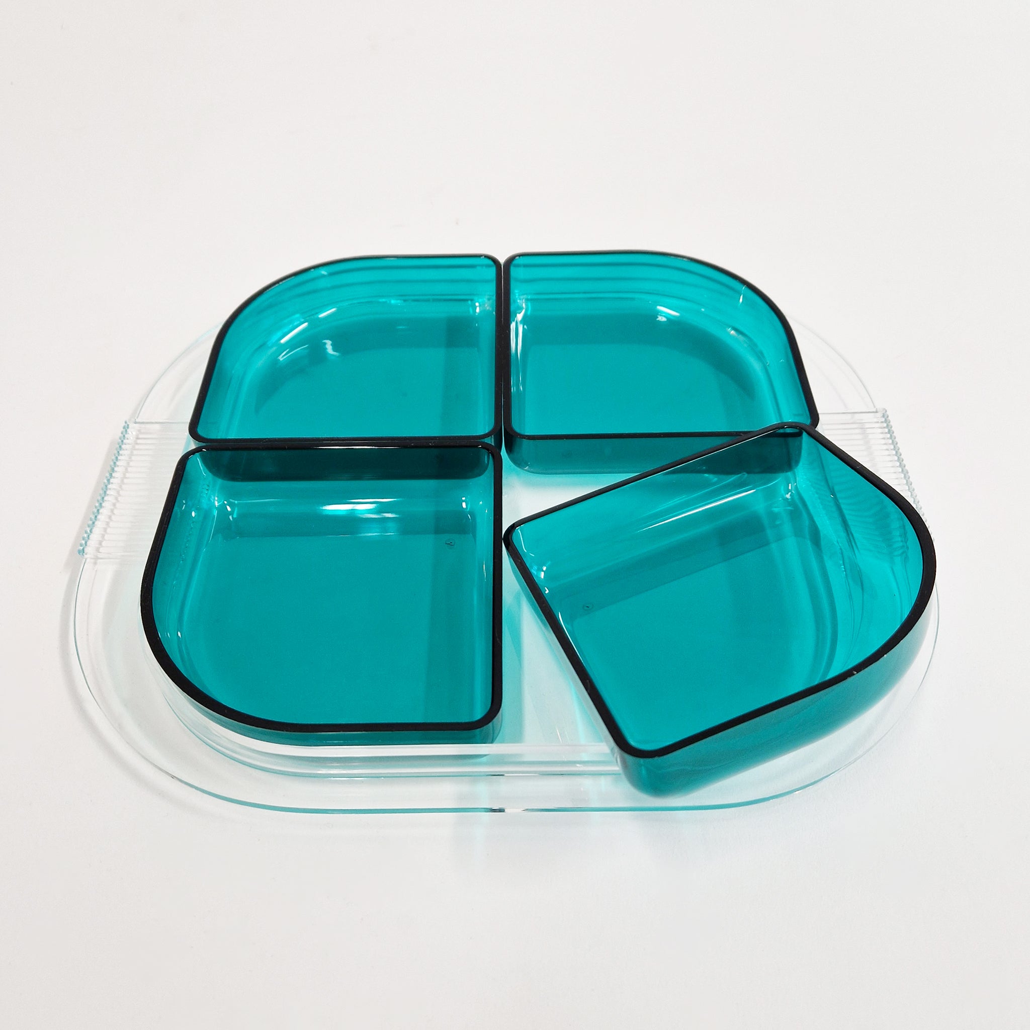 Vintage antipasti tray by Ambrogio Pozzi for Guzzini