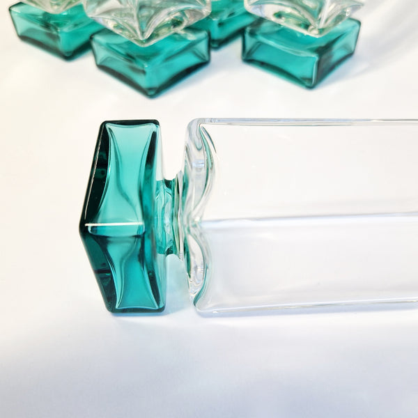 1980s champagne glasses by Luigi Bormioli (set of 6)