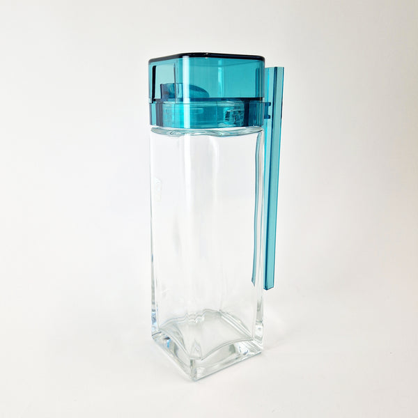 1980s crystal glass jug by Luigi Bormioli