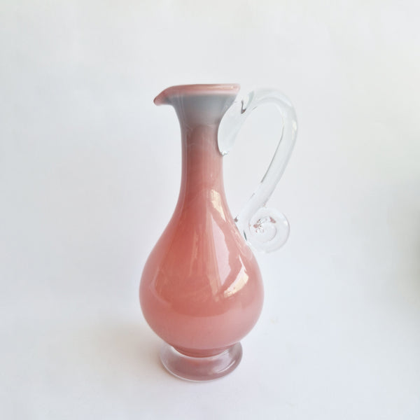 1980s pink glass vase by Jerzy Słuczan-Orkusz