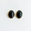 Vintage Italian cabochon clip-on earrings