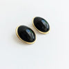 Vintage Italian cabochon clip-on earrings