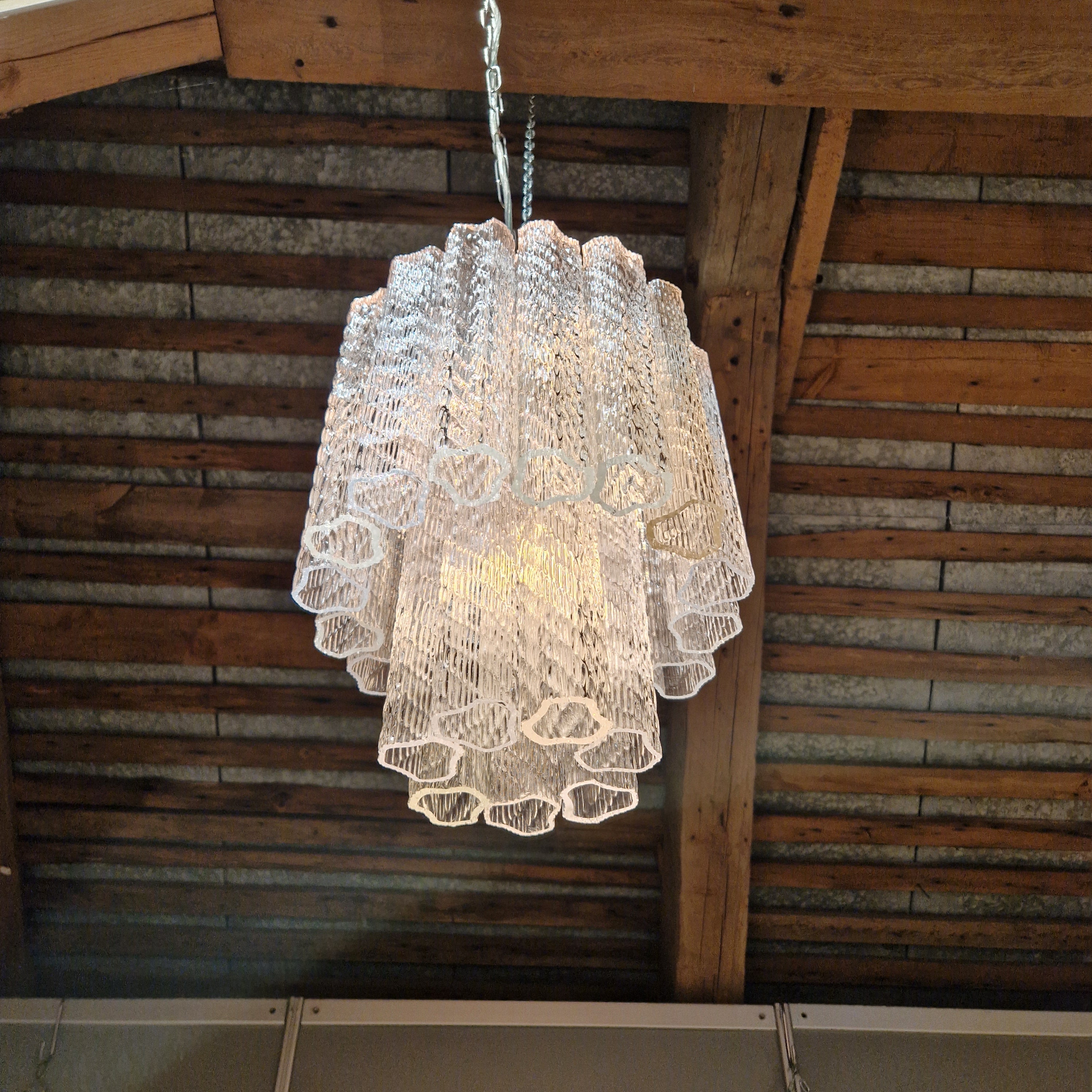 Vintage Murano tube chandelier