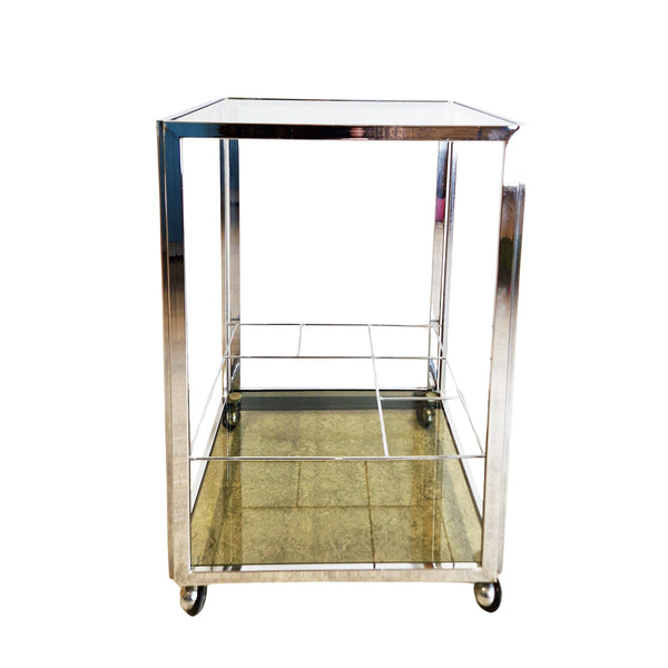 1970s Italian chrome bar table