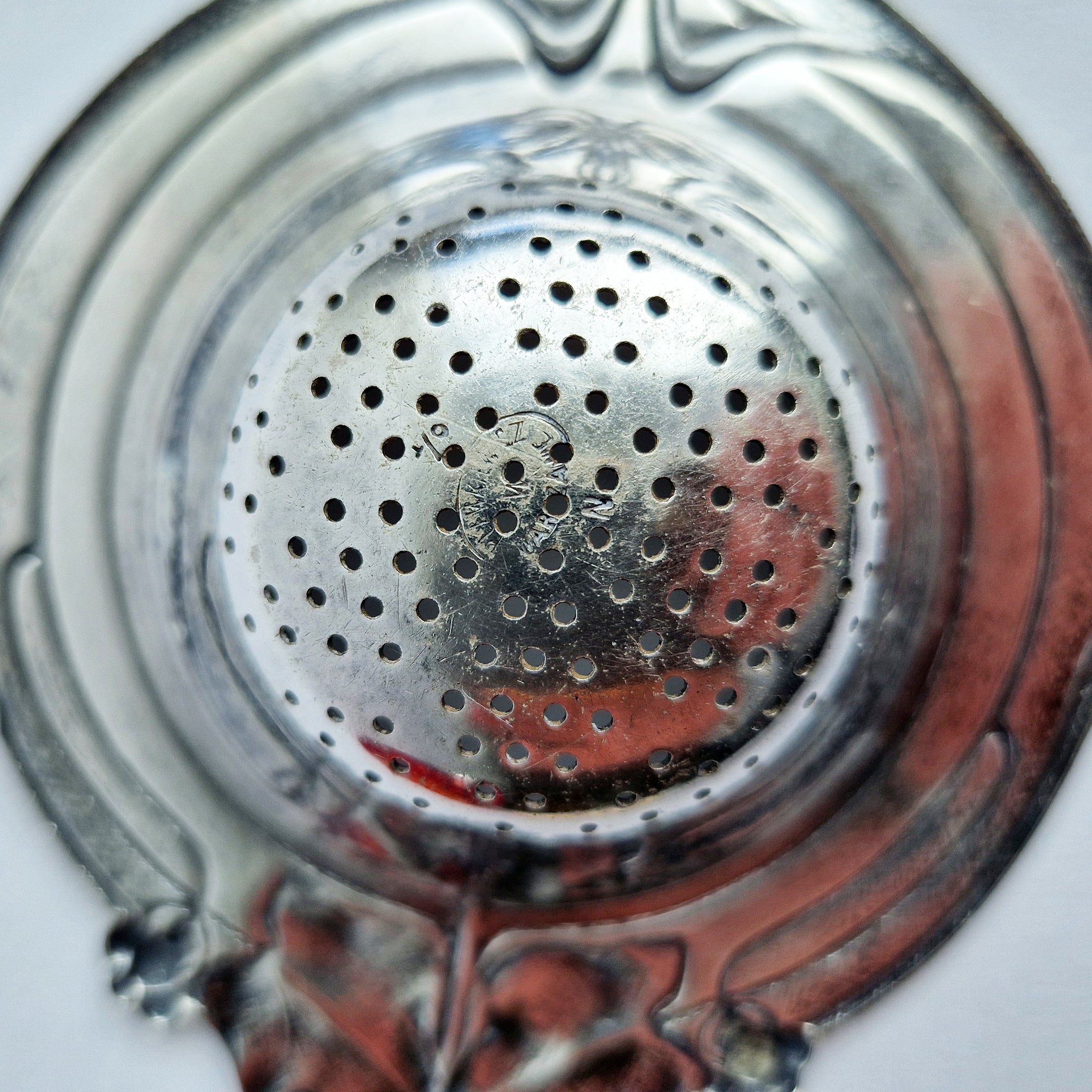 Antique Art Nouveau tea strainer