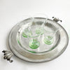 Vintage round Italian pewter tray