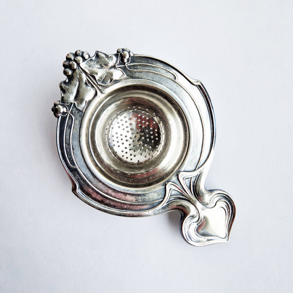 Antique Art Nouveau tea strainer