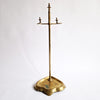 Antique brass fireplace tool stand