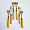Vintage French brass fork set of 2
