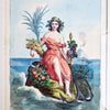 Antique Italian print of Sicily