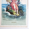 Antique Italian print of Sicily
