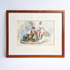 Antique Italian print of the Roman gods Vulcan and Venus
