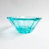 Mid-century Bohemian crystal glass ashtray bowl