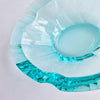 Mid-century Bohemian crystal glass ashtray bowl