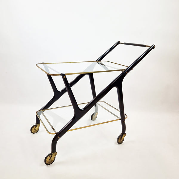 Mid-century Italian serving trolley by Cesare Lacca