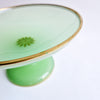 1930s jade green glass fruit stand