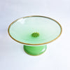 1930s jade green glass fruit stand