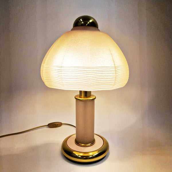 1980s F.Fabbian Murano glass table lamp