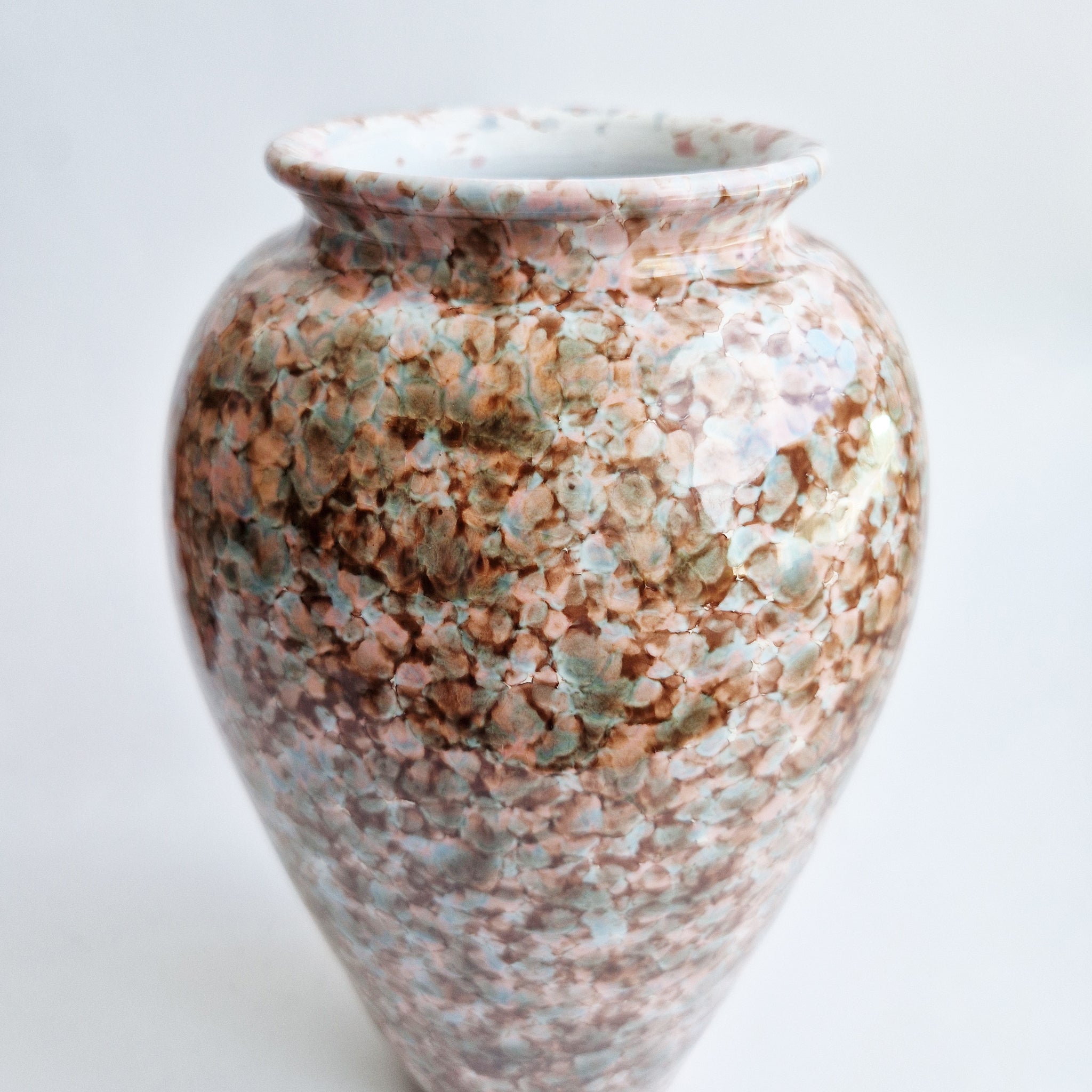 Pre-loved terracotta glazed vase