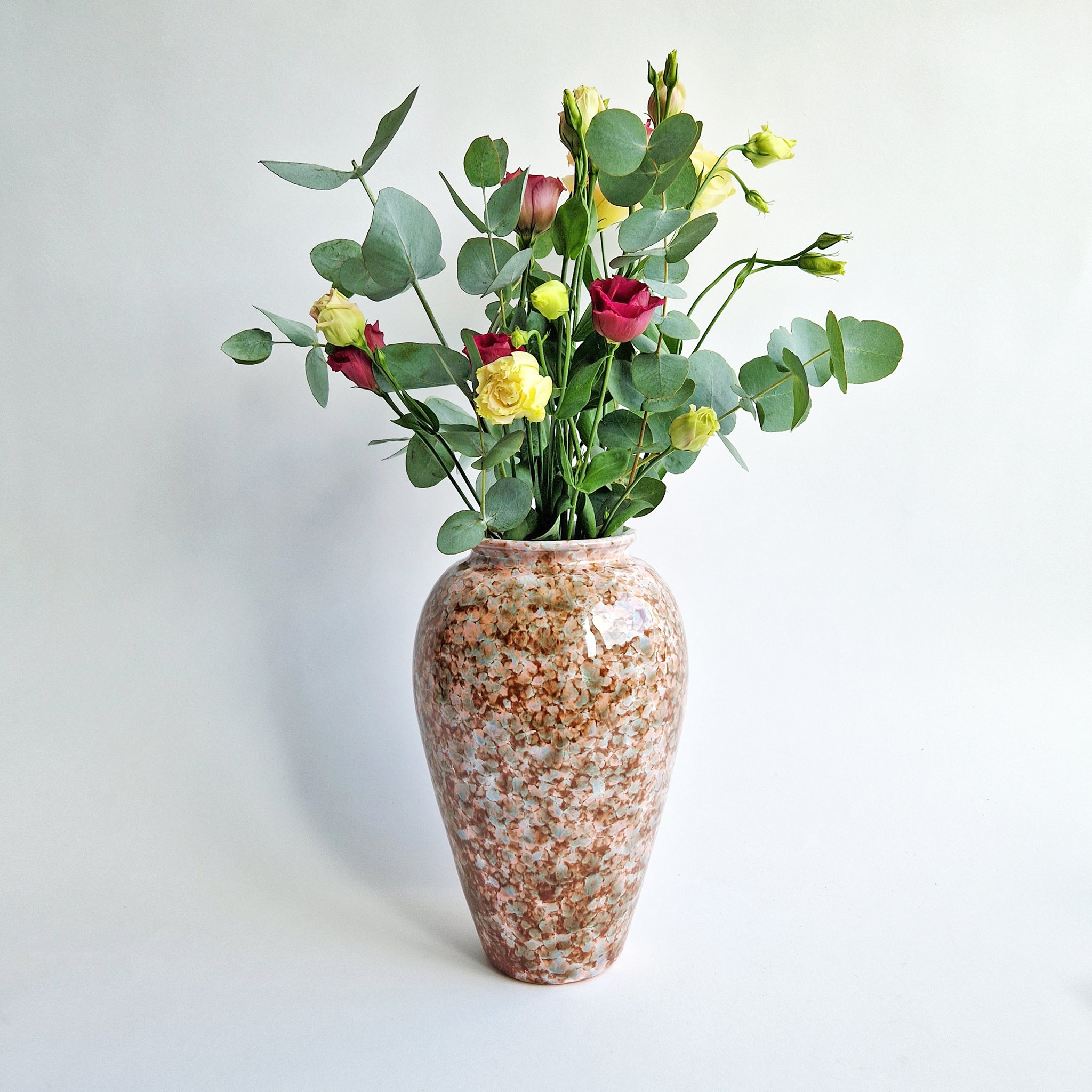 Pre-loved terracotta glazed vase
