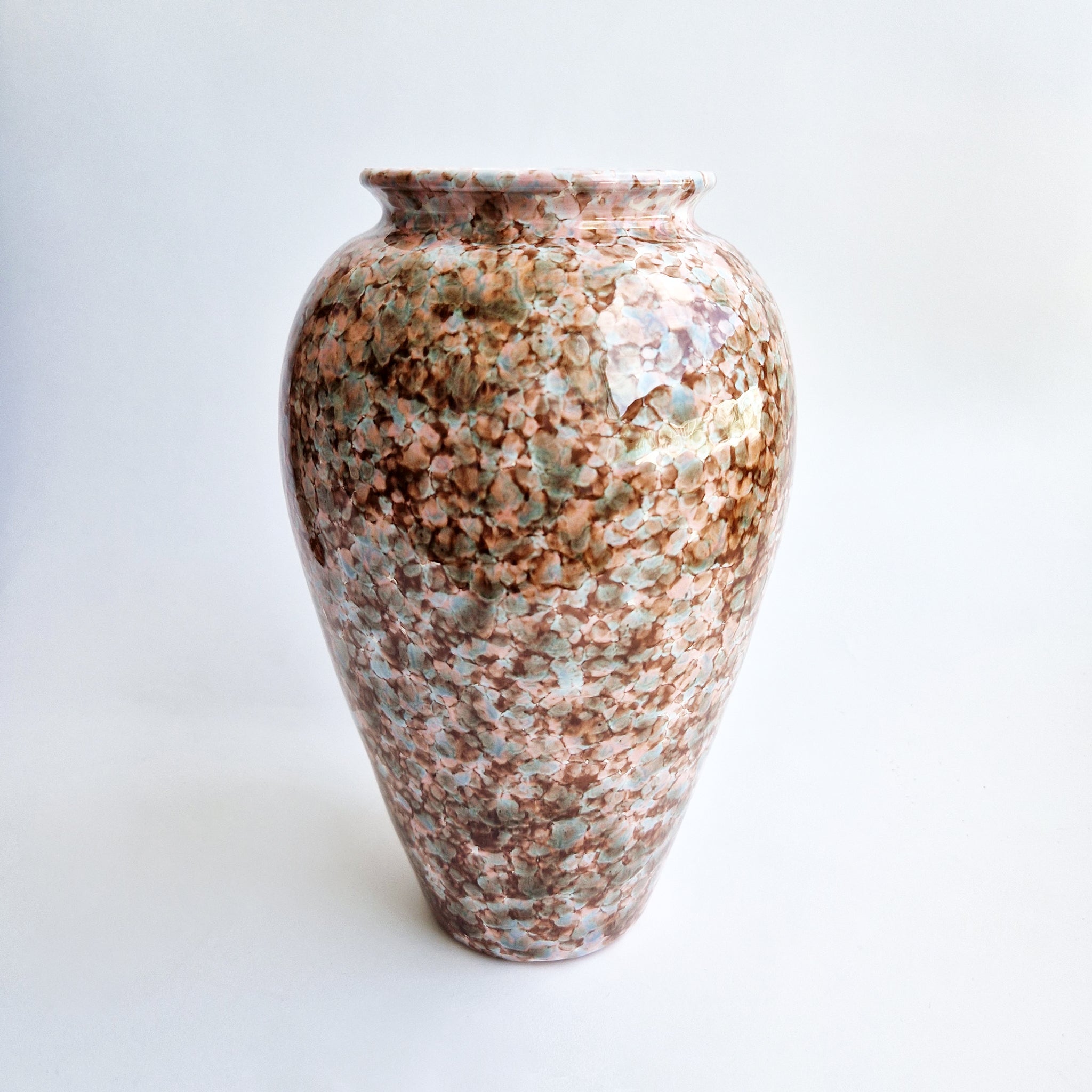 Pre-loved terracotta glazed vase