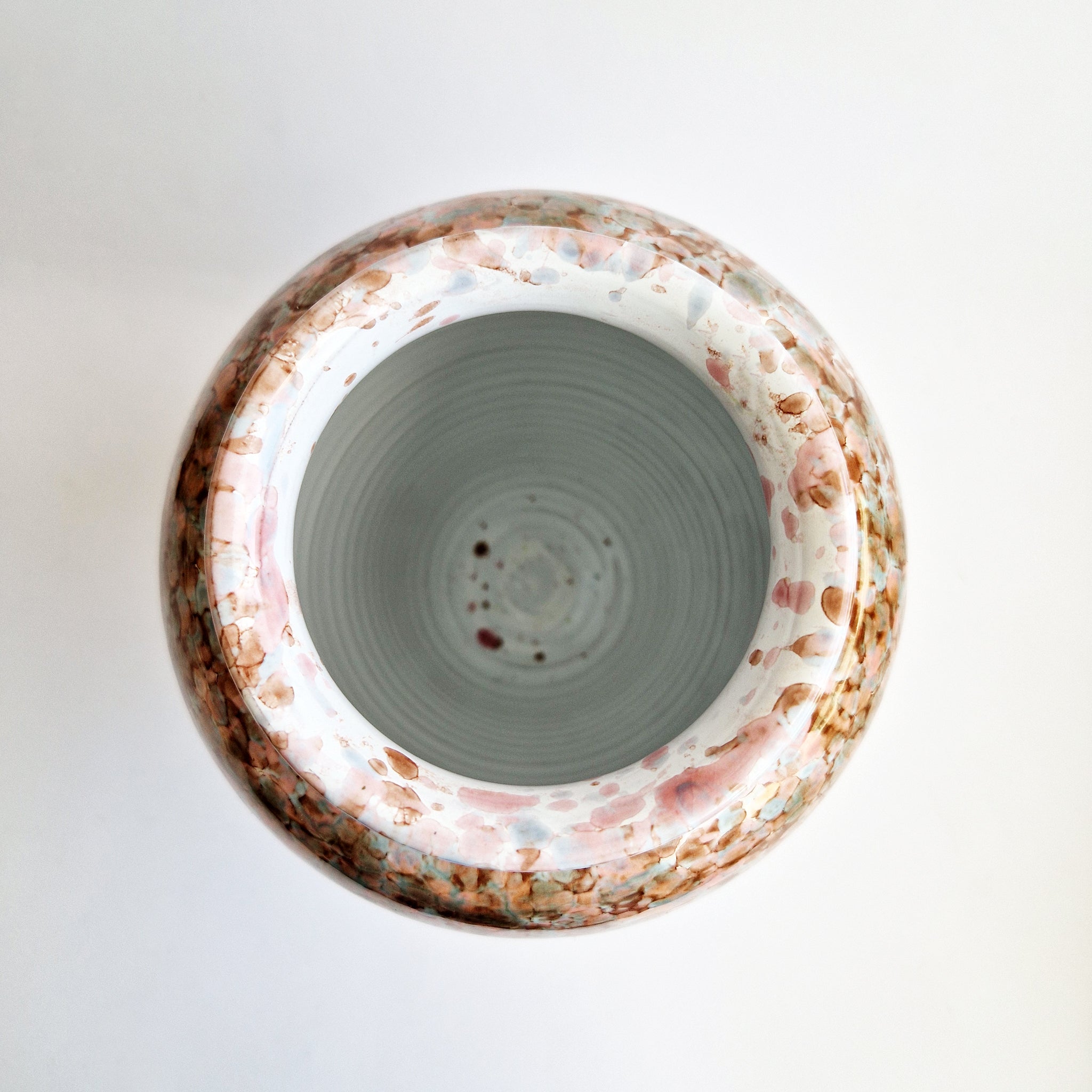Pre-loved terracotta glazed vase