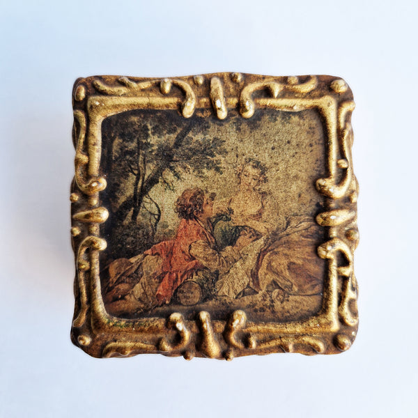 Vintage Florentine trinket box