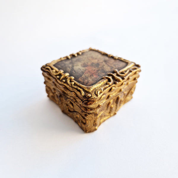 Vintage Florentine trinket box