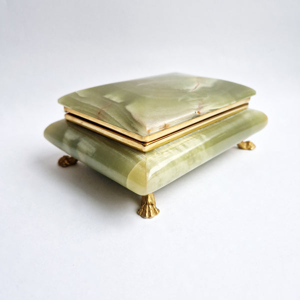 Mid-century Italian onyx jewelry box