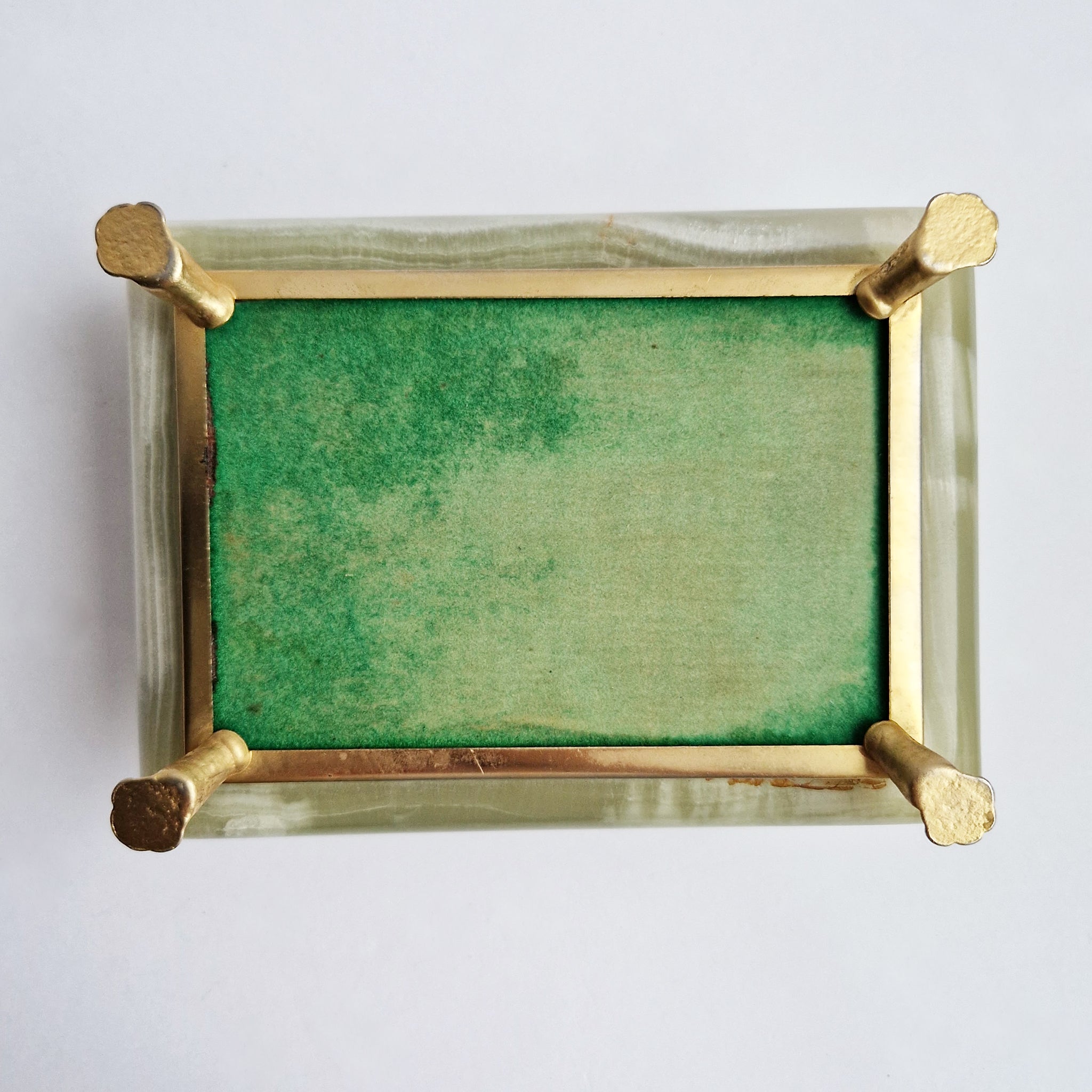 Mid-century Italian onyx jewelry box