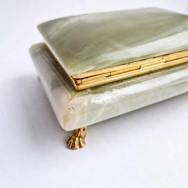 Mid-century Italian onyx jewelry box