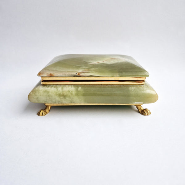 Mid-century Italian onyx jewelry box