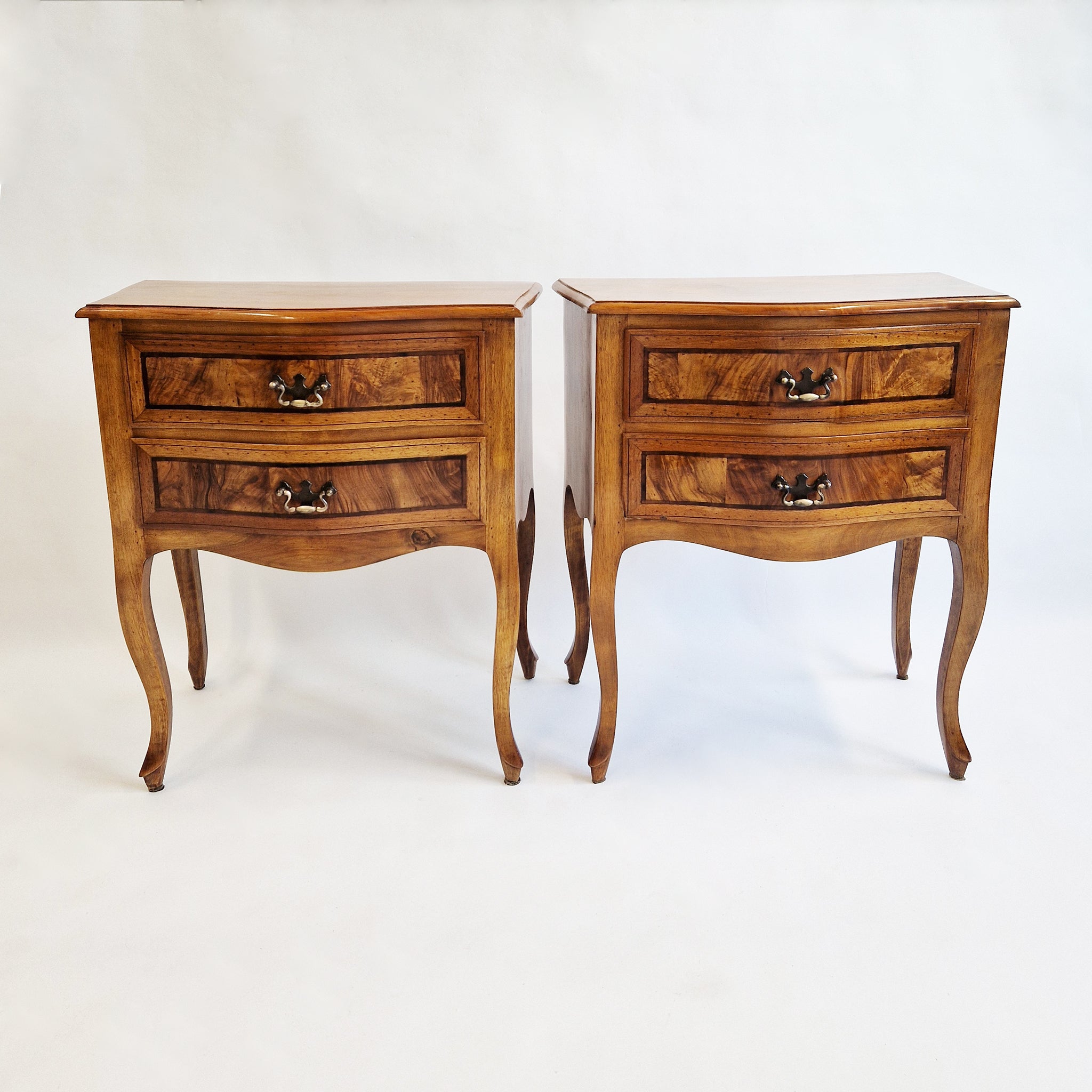 Mid-century Italian bedside tables (pair)