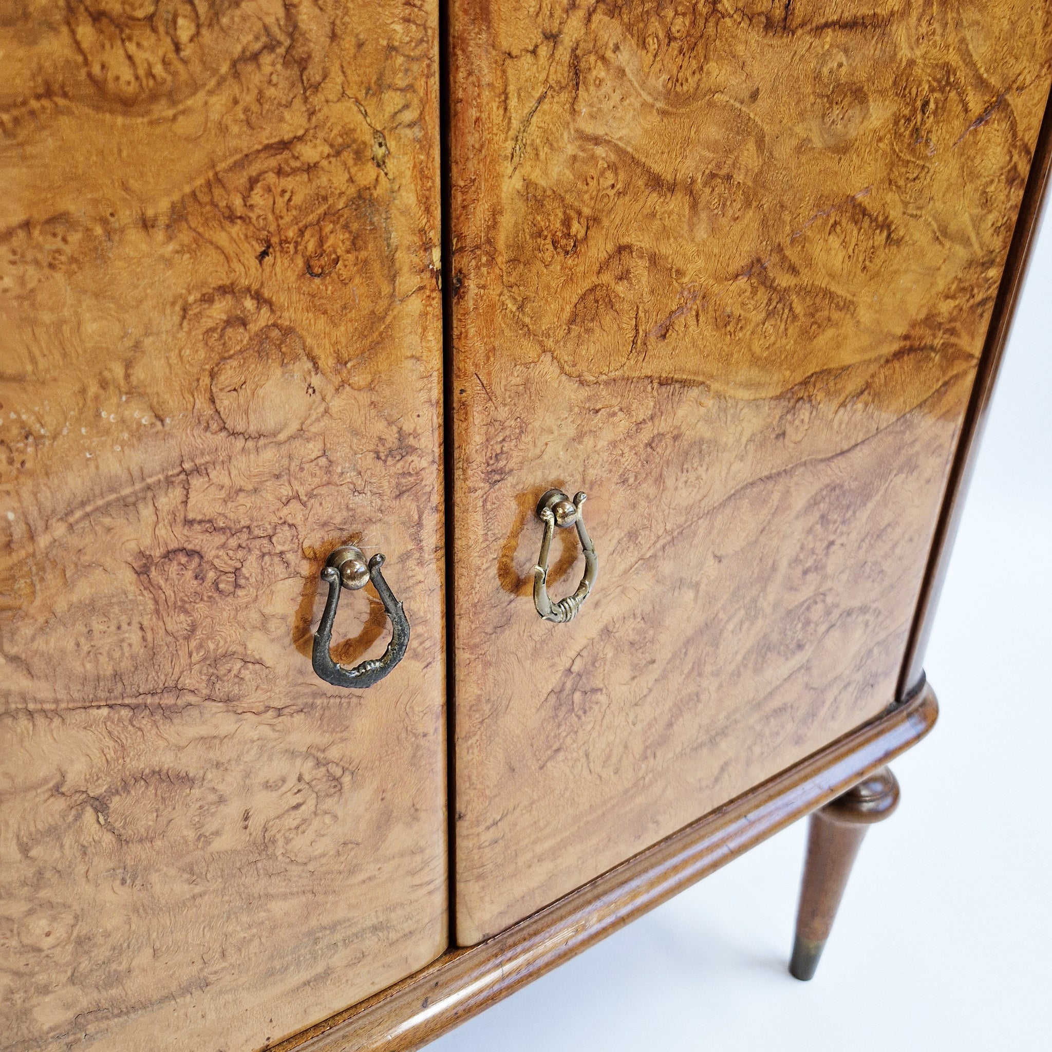 Mid-century Italian cabinet with green granite top