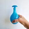 Vintage Italian opaline blue glass bottle