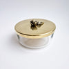 Vintage Italian glass lidded trinket box