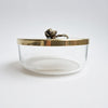 Vintage Italian glass lidded trinket box