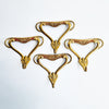 Mid-century Italian brass and enamel wall hooks (Sold separately)