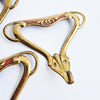 Mid-century Italian brass and enamel wall hooks (Sold separately)