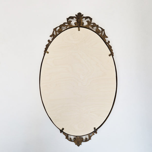 Mid-century Italian brass mirror