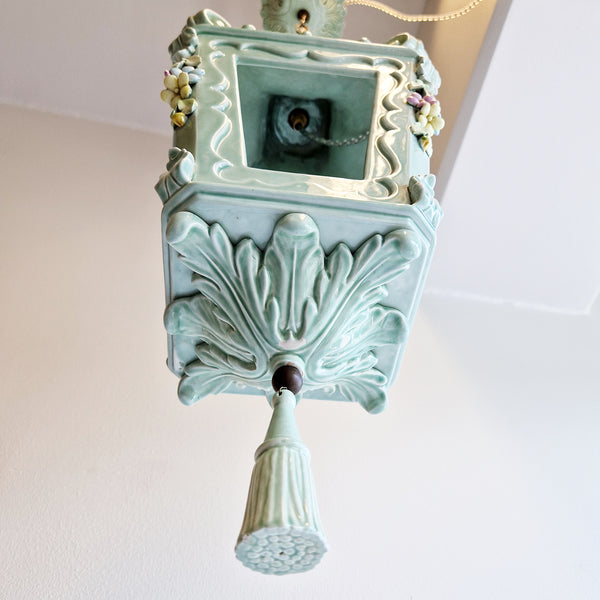 Mid-century Italian ceramic lantern by La Farnesiana